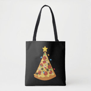Christmas Pizza Lover Holiday Dinner Xmas Night  Tote Bag