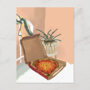Christmas Pizza Postcard