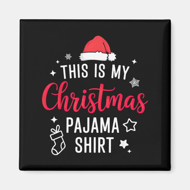 Christmas Pj Pajama Pjs  Magnet (Front)