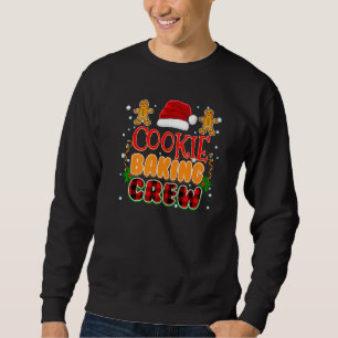 Christmas Pjs Cookie Baking Crew Sweatshirt