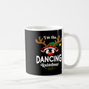 Christmas Pjs Dancing Xmas Reindeer Matching Coffee Mug