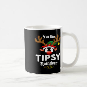 Christmas Pjs Tipsy Xmas Reindeer Matching Coffee Mug