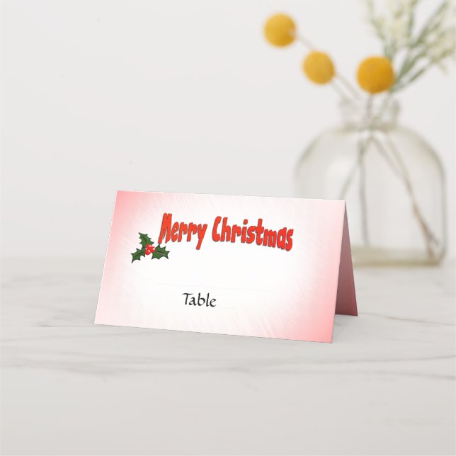 Christmas Place Cards (Front)