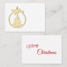 Christmas place cards for table