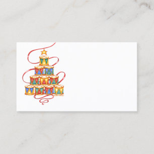 Christmas Place Cards Tree of Drums