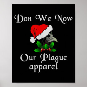 Christmas Plague Doctor Mask Don We Now Our Plague Poster