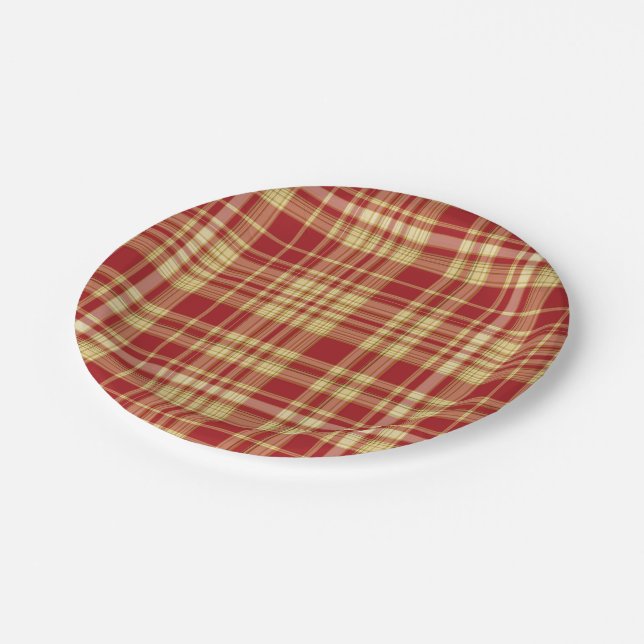 Christmas Plaid 05-PAPER PLATES (Angled)