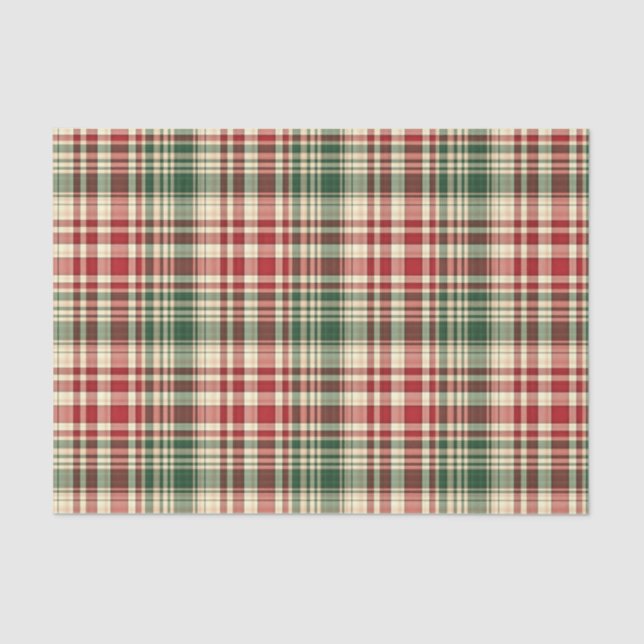 Christmas Plaid 06-TISSUE WRAPPING PAPER (Front)