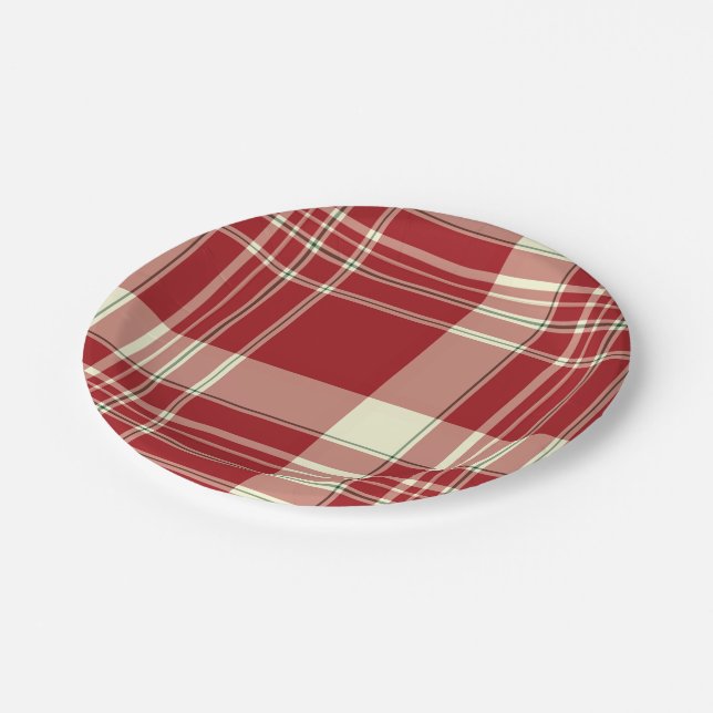 Christmas Plaid 07-PAPER PLATES (Angled)