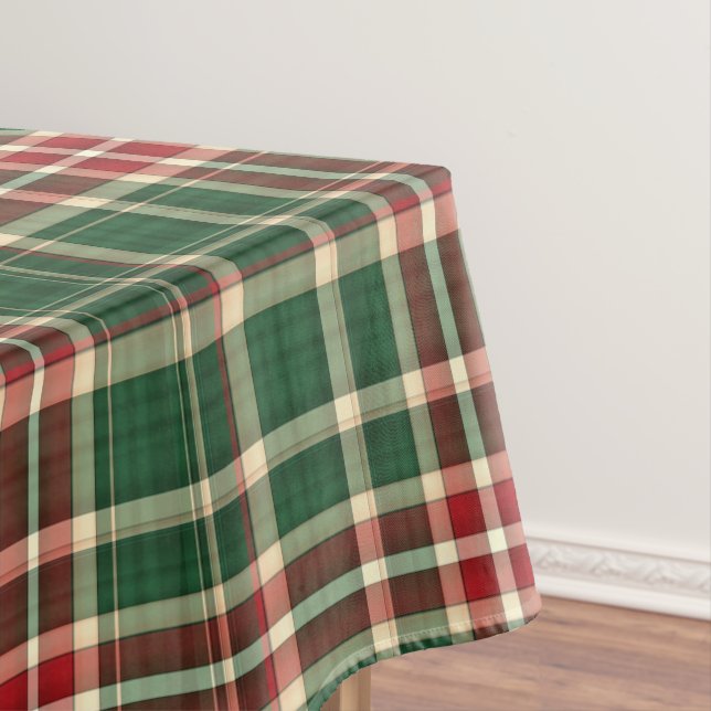 Christmas Plaid 08-Cotton Tablecloth 52x70 (In Situ)