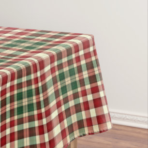 Christmas Plaid 11-Cotton Tablecloth 52x70