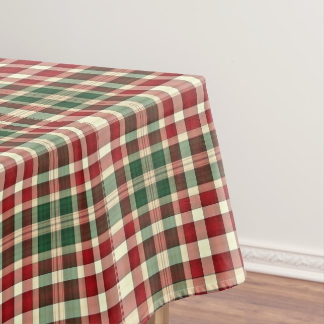 Christmas Plaid 11-Cotton Tablecloth 52x70 (In Situ)