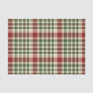 Christmas Plaid 14-TISSUE WRAPPING PAPER