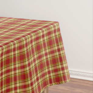 Christmas Plaid 15-Cotton Tablecloth 52x70