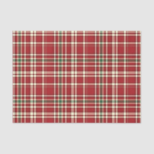 Christmas Plaid 17-TISSUE WRAPPING PAPER (Front)