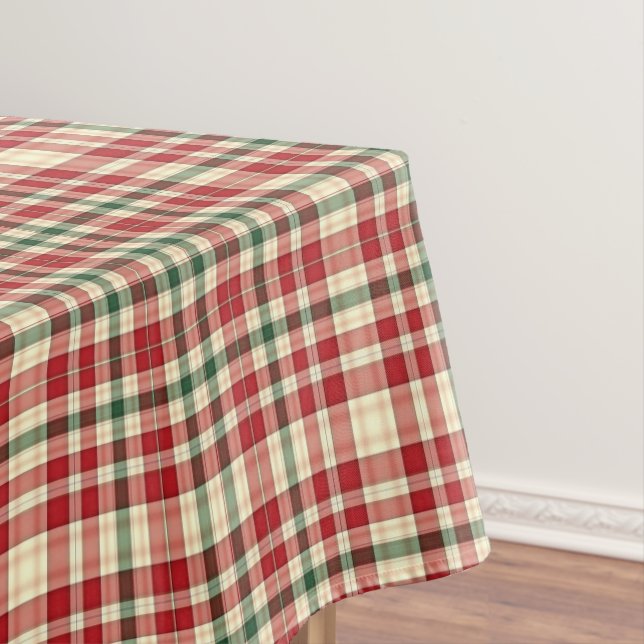 Christmas Plaid 18-Cotton Tablecloth 52x70 (In Situ)