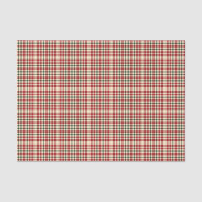 Christmas Plaid 18-TISSUE WRAPPING PAPER (Front)