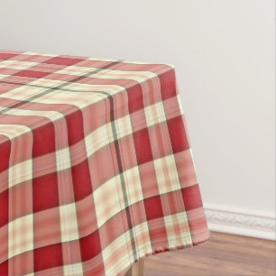 Christmas Plaid 20-Cotton Tablecloth 52x70