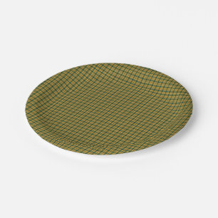 Christmas Plaid 22-PAPER PLATES