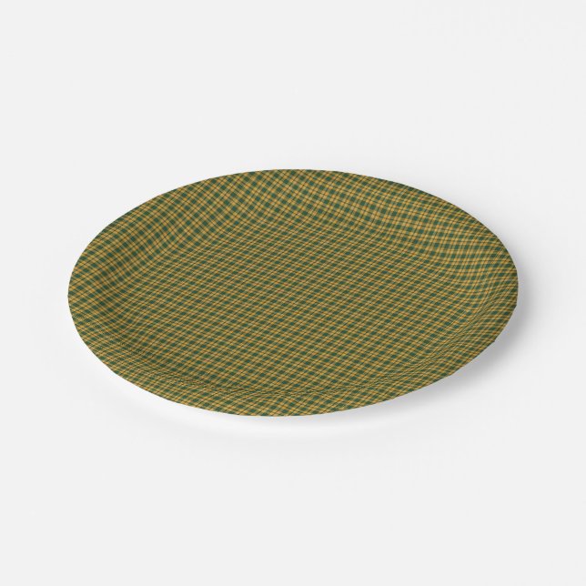 Christmas Plaid 22-PAPER PLATES (Angled)