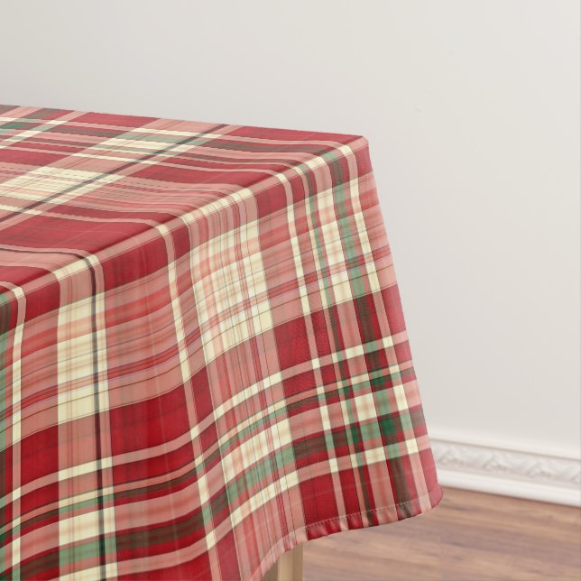 Christmas Plaid 23-Cotton Tablecloth 52x70 (In Situ)