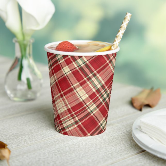 Christmas Plaid 23-PAPER CUPS (Insitu)