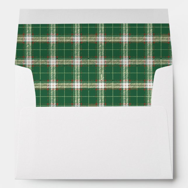 Christmas Plaid 6 Envelope (Back (Bottom))