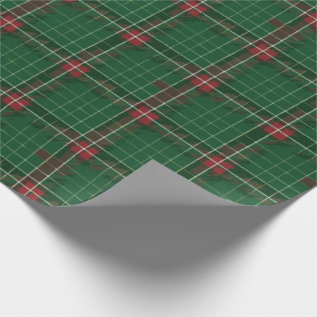 Christmas Plaid 8 Wrapping Paper (Corner)