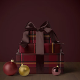 Christmas plaid classic holiday simple wrapping paper