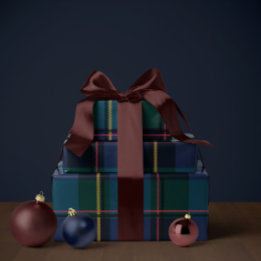 Christmas plaid classic holiday simple wrapping paper