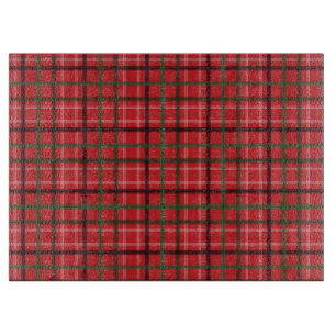 Christmas plaid cutting board