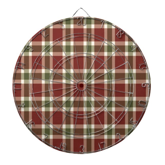 christmas-plaid- dartboard (Front)