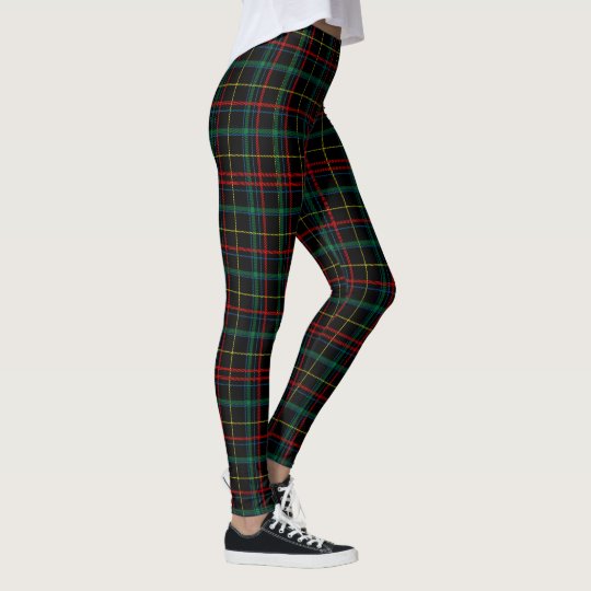 Christmas Plaid Design Leggings 