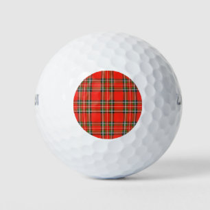 Christmas Plaid Golf Balls