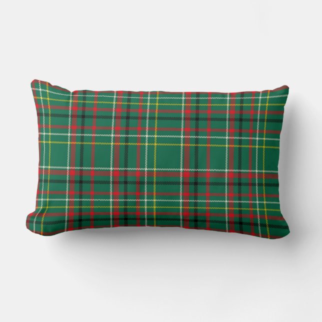 Christmas Plaid Green Pattern-23914 Lumbar Cushion (Front)