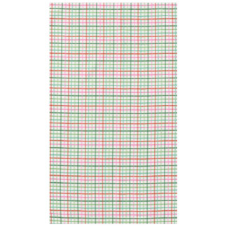 Christmas Plaid - Green Pink & White Tablecloth