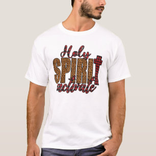 Christmas Plaid Holy Spirit Activate Christian Rel T-Shirt