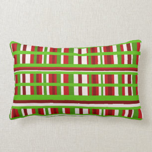 Christmas Plaid Lumbar Cushion