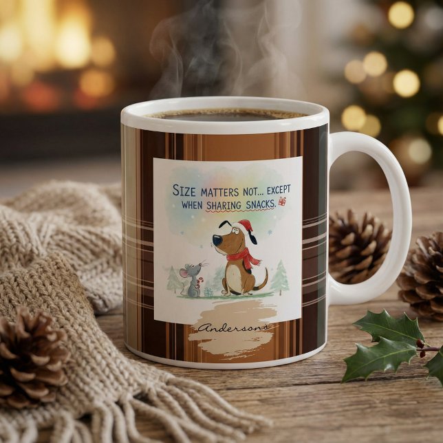 Christmas Plaid Mugs Cartoon illustration funny (Creator Uploaded)