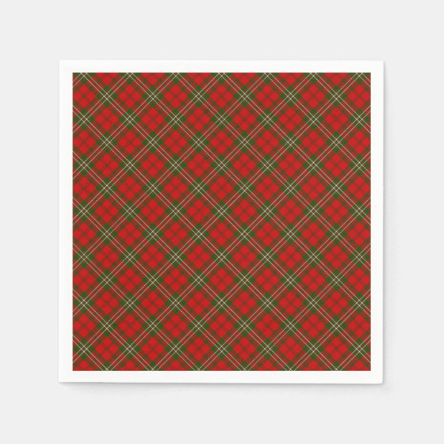 Christmas Plaid Napkin (Front)