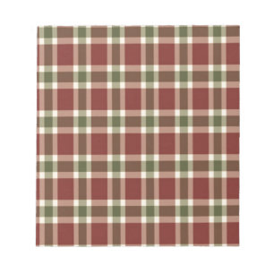 christmas-plaid- notepad