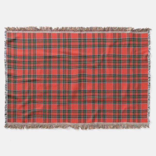 Christmas Plaid Pattern  Throw Blanket (Front)