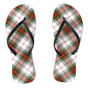 Christmas Plaid ~ Personalised Thongs