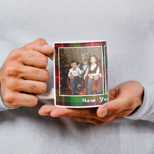 Christmas plaid photos Coffee Mug