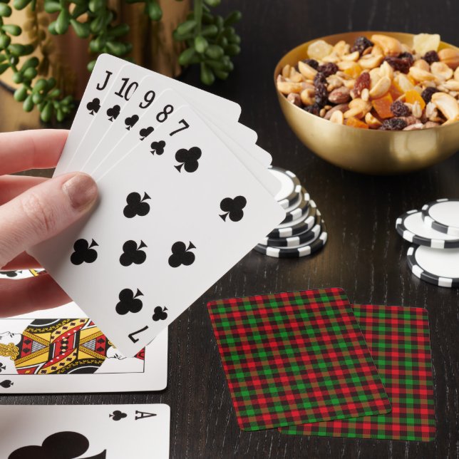 Christmas Plaid Playing Cards (In Situ)