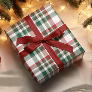 Christmas Plaid Red And Green Wrapping Paper