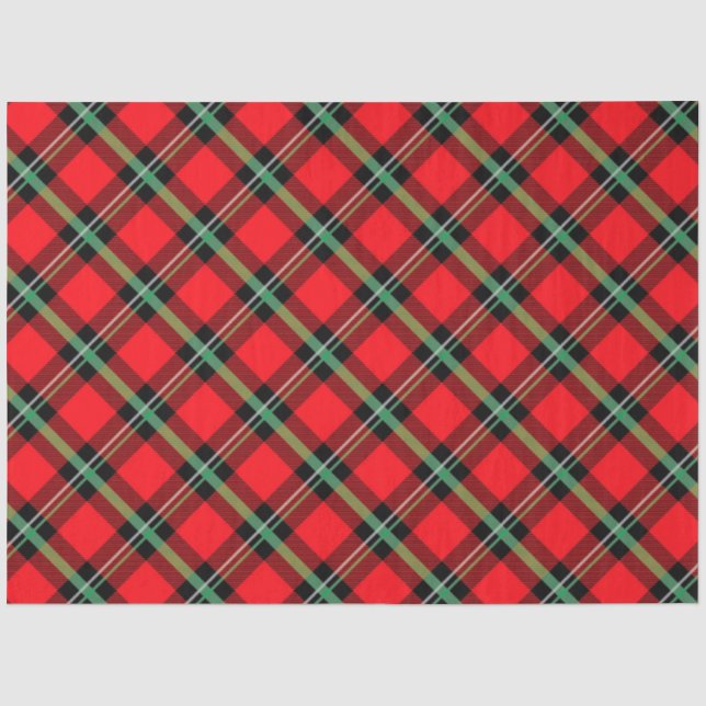 Christmas Plaid Series Design 18 Tissue Paper (Front)