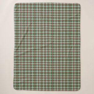 Christmas plaid sherpa blanket