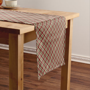 christmas-plaid- short table runner