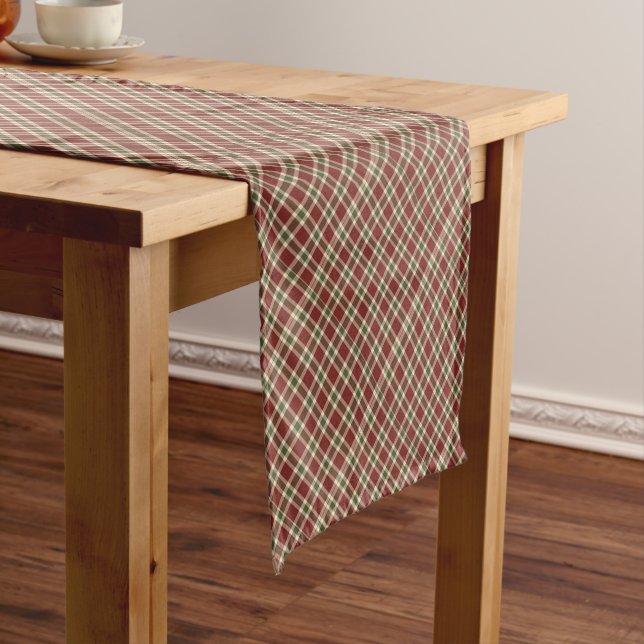 christmas-plaid- short table runner (In Situ)